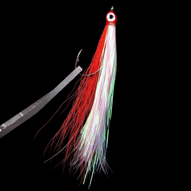 FUSIGO Clouser Minnow Fishing Flies, 10pcs Saltwater Fly Fishing Lures Hand Tied Clouser Minnow Fly Streamer Hooks for Bass Striper Flounder Saltwater Freshwater - Image 4